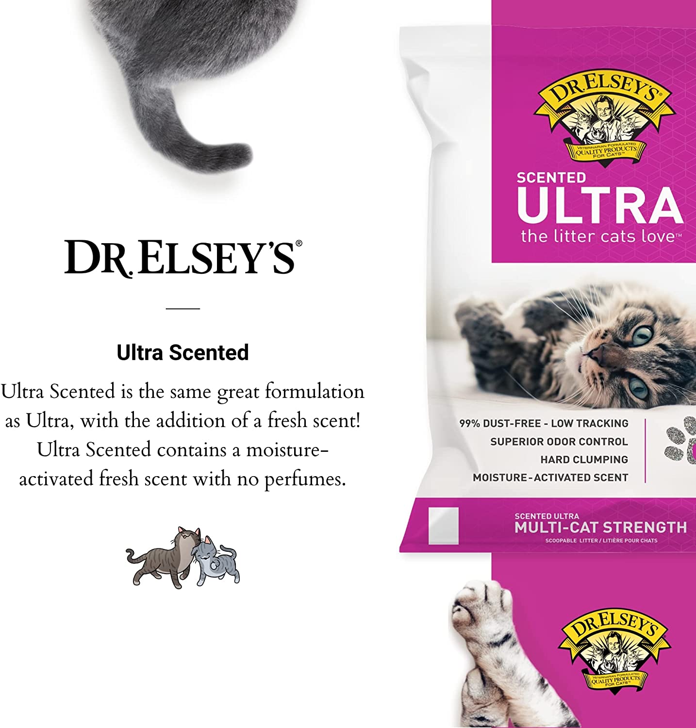 Dr Elsey's Precious Cat Ultra Hard Clumping Scented 99% Dust Free 8kg